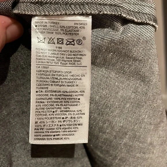 (2/$70) NWT Banana Republic classic closet staple dress - 0P Gray - Picture 10 of 10